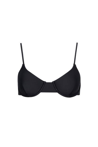 Palermo Underwire Bikini Top Black