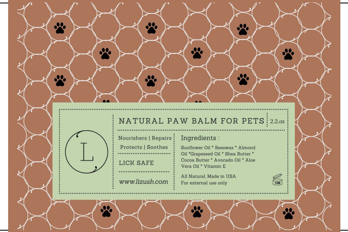 Natural Paw Balm for Dogs & Cats – Soothing Paw Protector