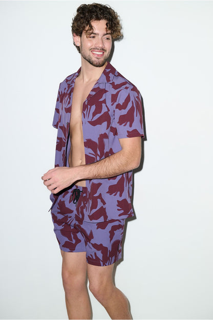 Saint Tropez Cabana Set – Burgundy Lilac