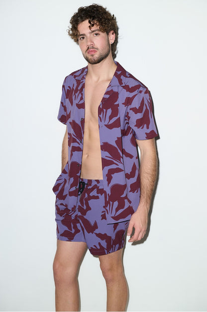 Saint Tropez Cabana Set – Burgundy Lilac