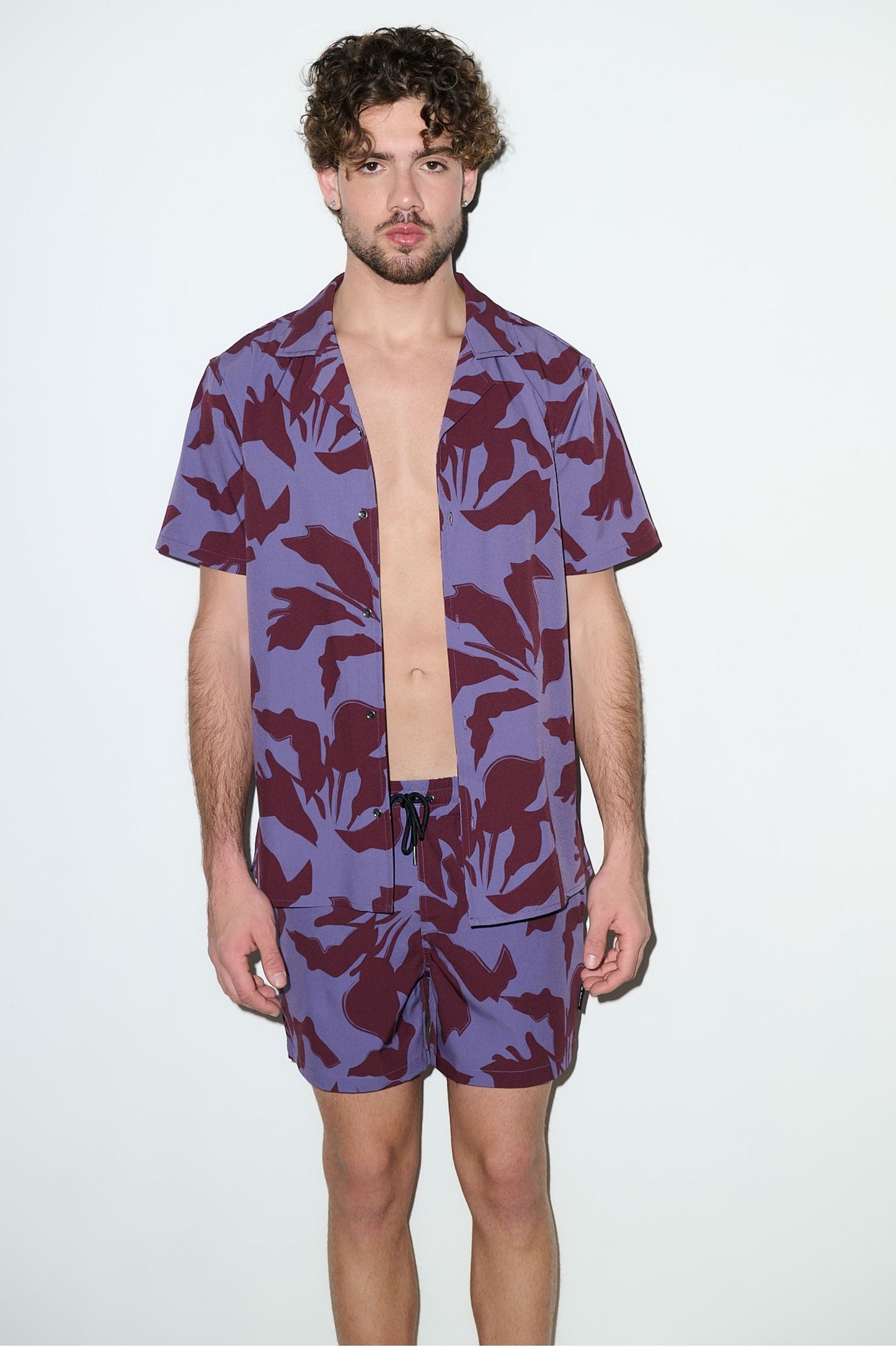 Saint Tropez Cabana Set – Burgundy Lilac