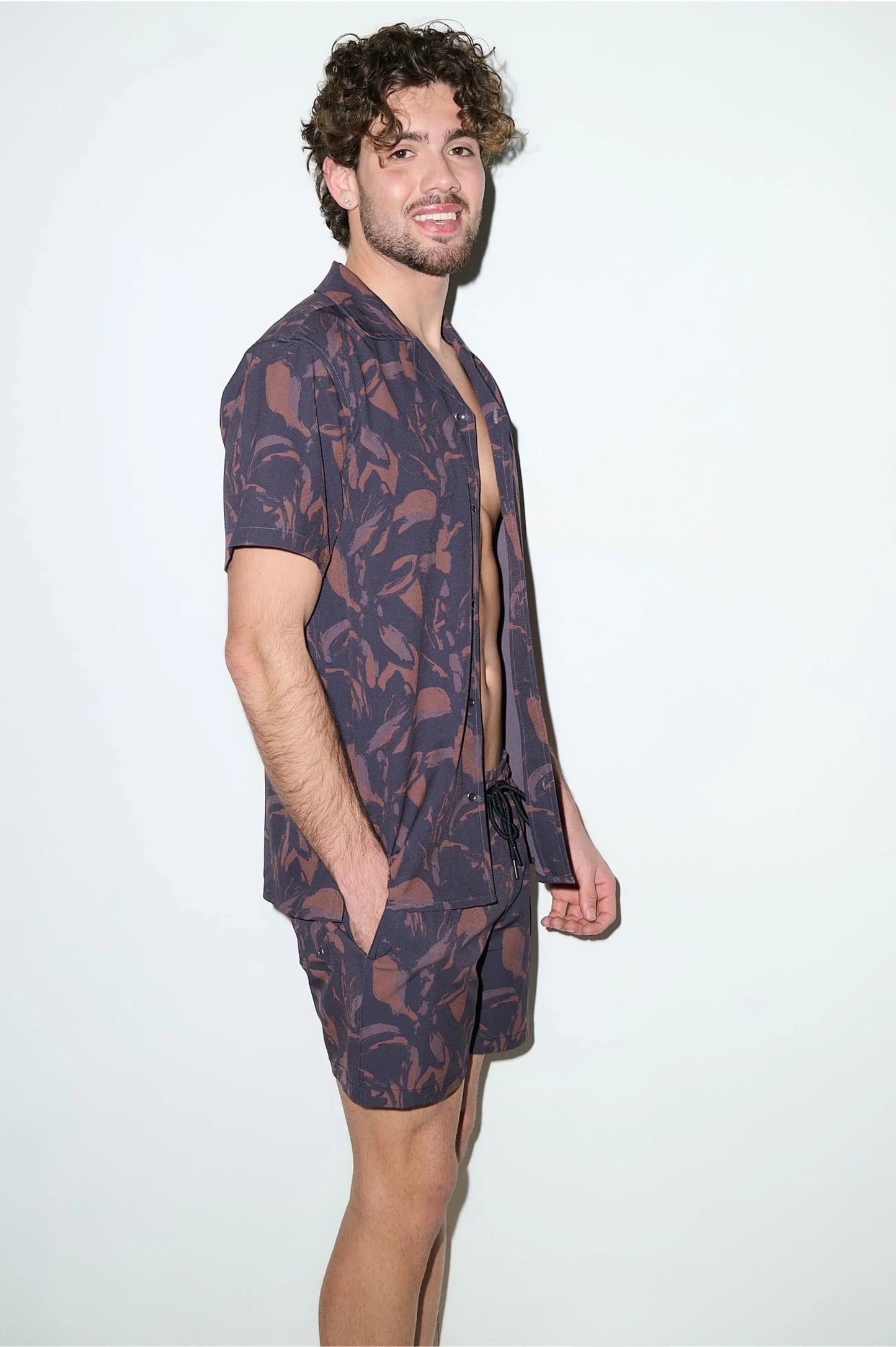 Saint Tropez Cabana Shirt – Espresso