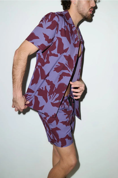 Saint Tropez Cabana Set – Burgundy Lilac