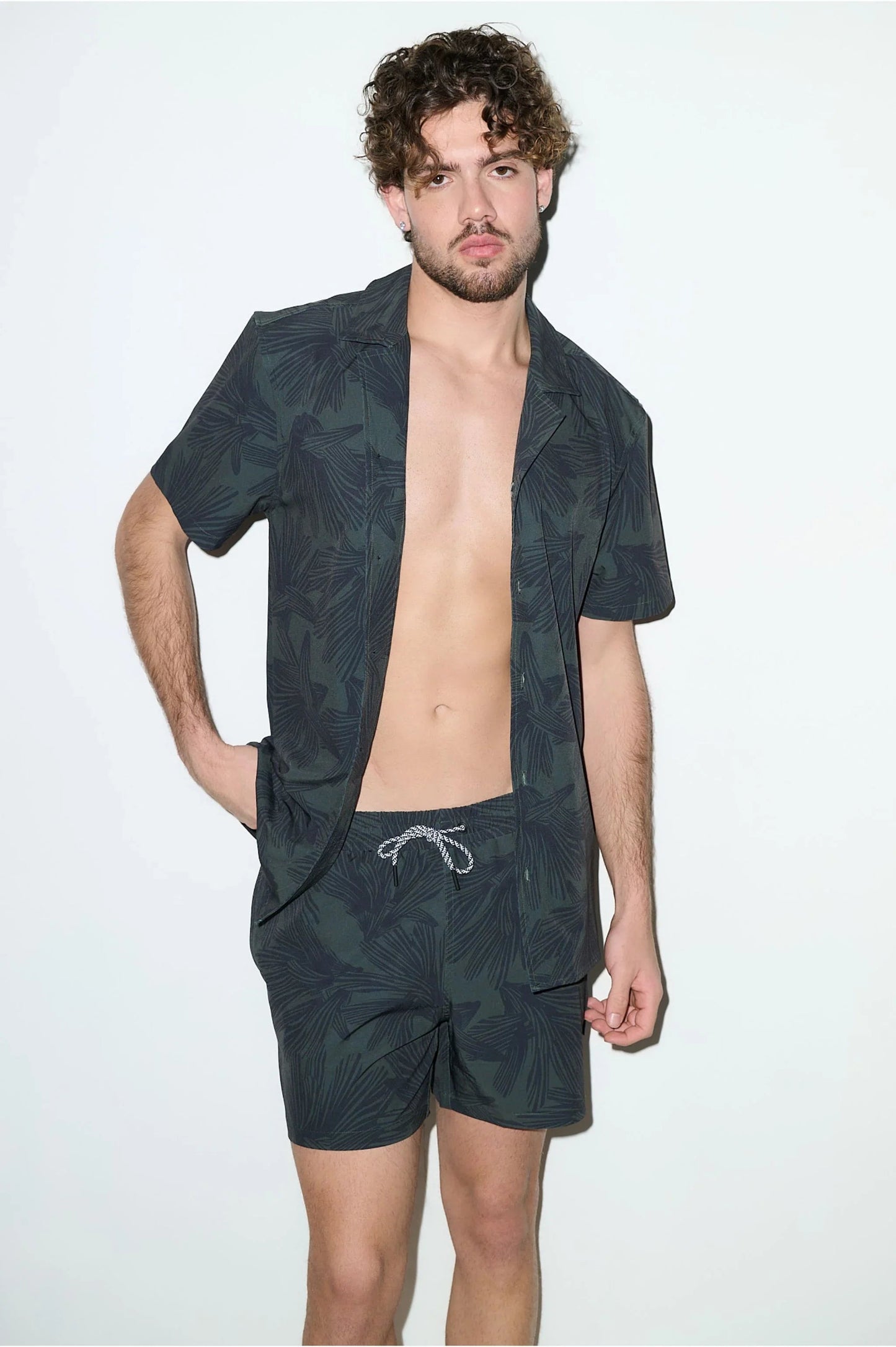 Saint Tropez Cabana Shirt – Dark Olive
