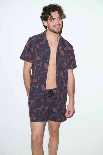 Saint Tropez Cabana Shirt – Espresso