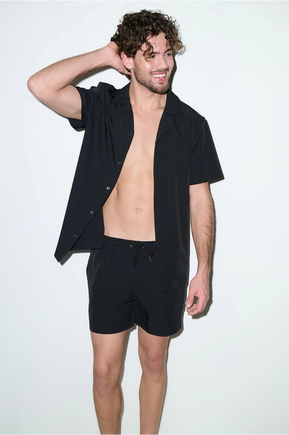 Saint Tropez Cabana Shirt – Onyx