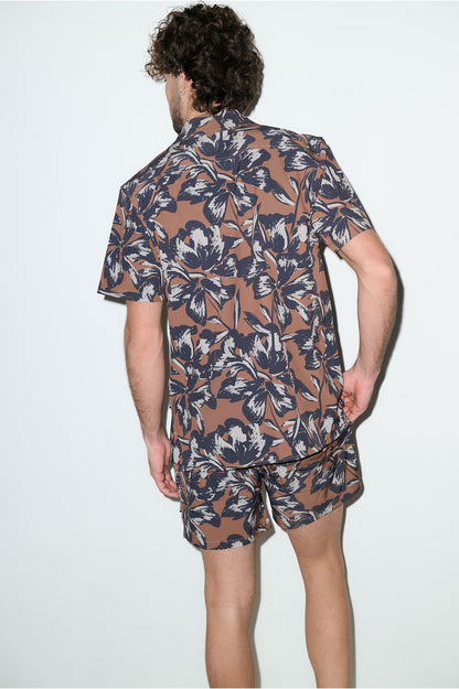 Todos Santos Classic Shirt Tobacco Flower