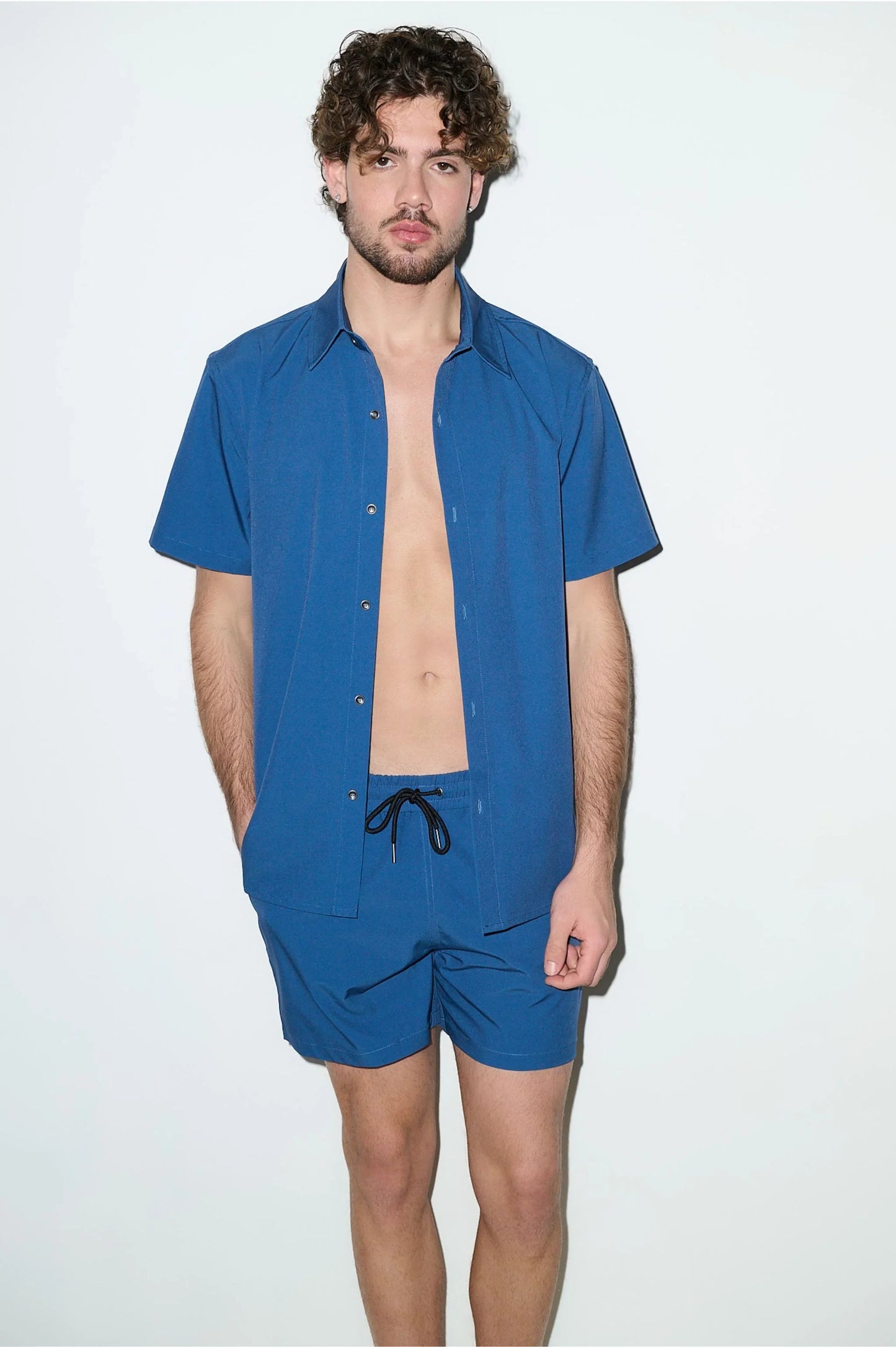 Todos Santos Classic Shirt – Petrol Blue