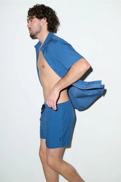 Todos Santos Classic Shirt – Petrol Blue