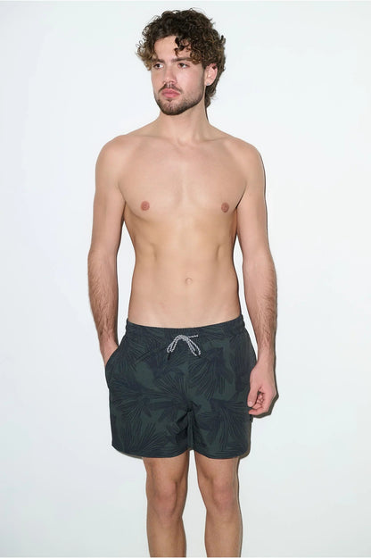 Tulum Volley Swim Trunk Dark Olive