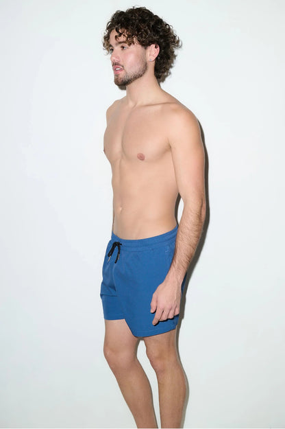 Tulum 5-Inch Swim Trunk – Petrol Blue