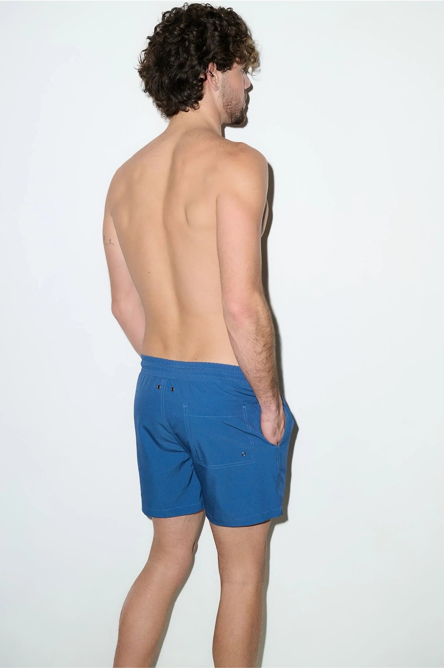 Tulum 5-Inch Swim Trunk – Petrol Blue