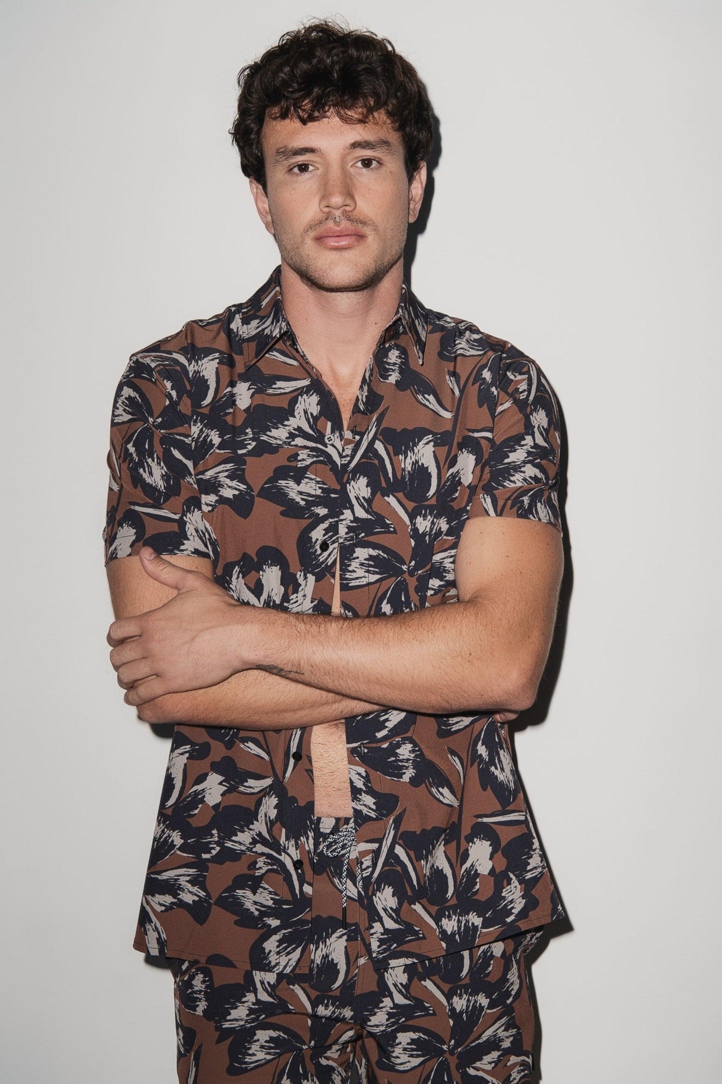 Todos Santos Classic Shirt Tobacco Flower