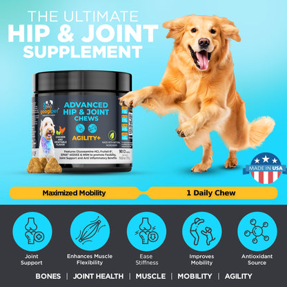 Agility+ Advanced - Masticables para cadera y articulaciones para perros