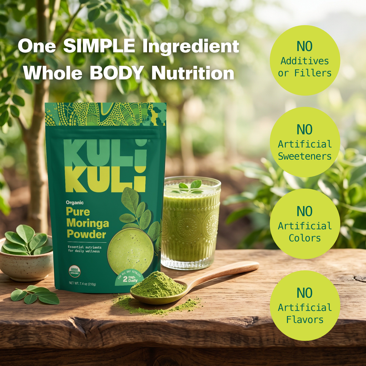 Pure Moringa Powder for Energy