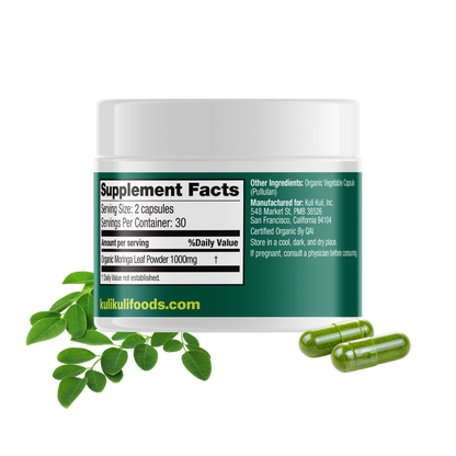 Pure Moringa Capsules for Energy