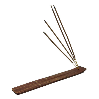 Dark Wood Incense Sticks with Wooden Holder (40 x 10”)
