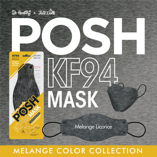 POSH KF94 Mask Melange Licorice (C05)
