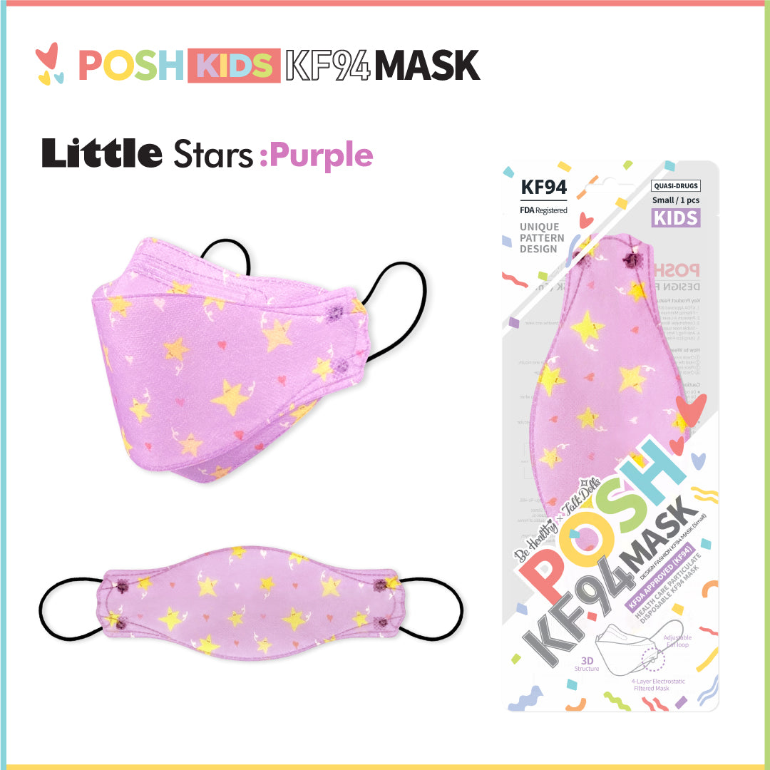 POSH KIDS KF94 Small Mask Little Stars - Purple (KA14)