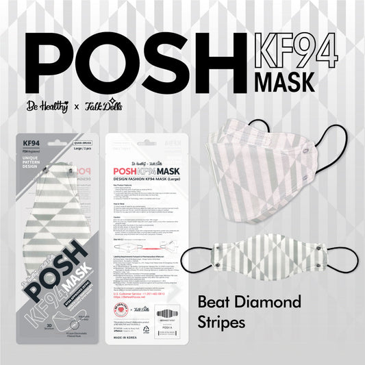 POSH KF94 Mask Beat Diamond Stripes (A11)