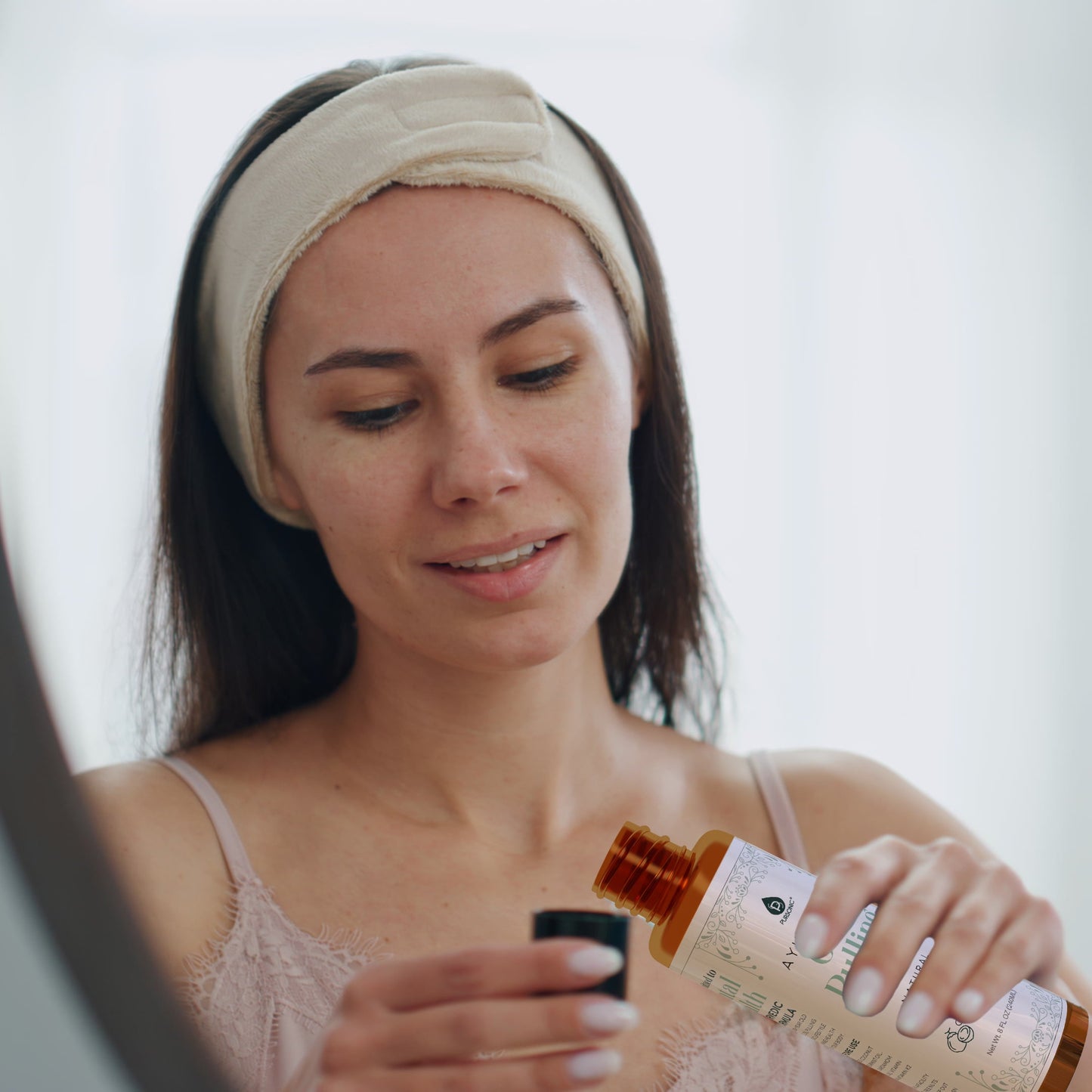 Aceite para extracción bucal con raspador de lengua