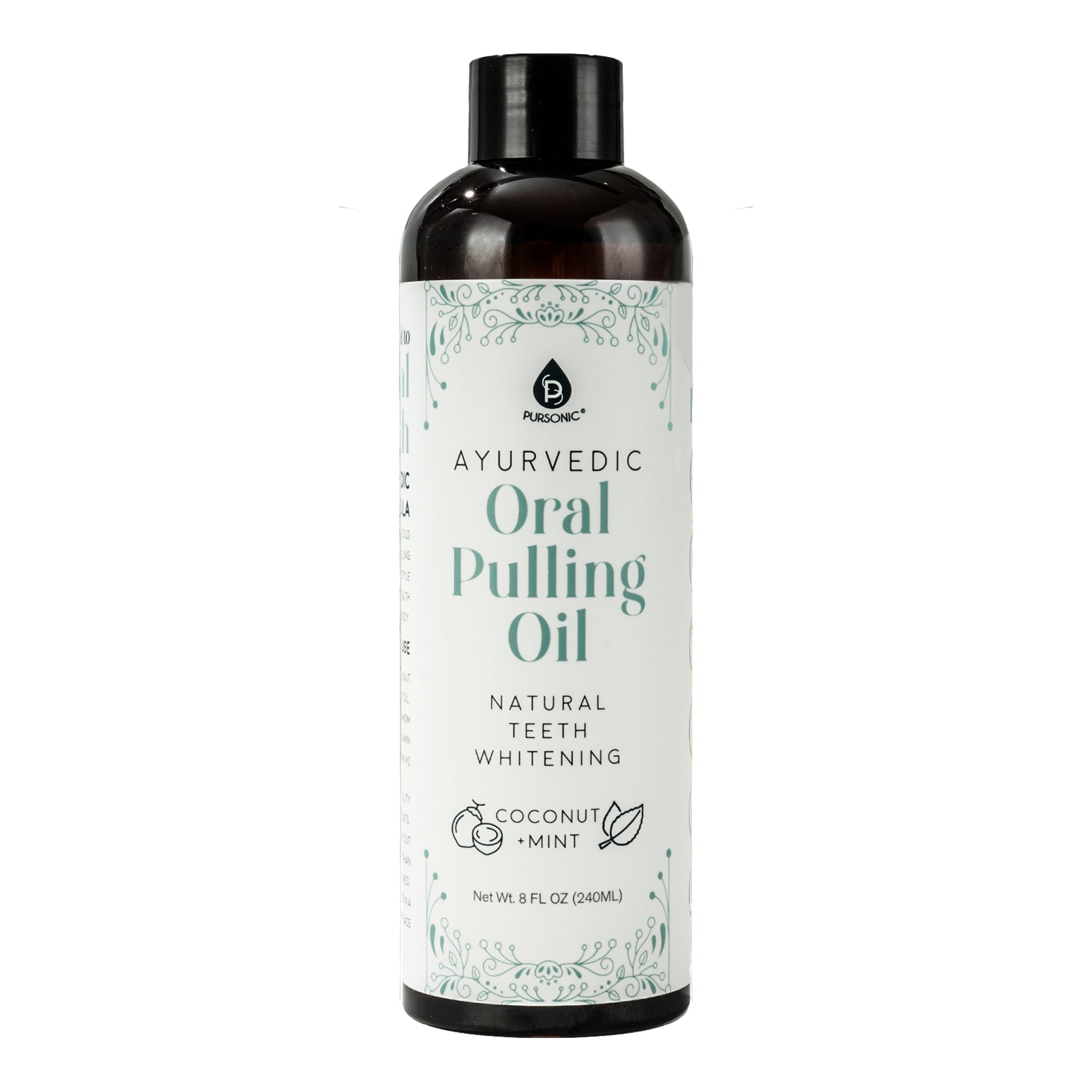 Oral Pulling Oil with Tongue Scraper