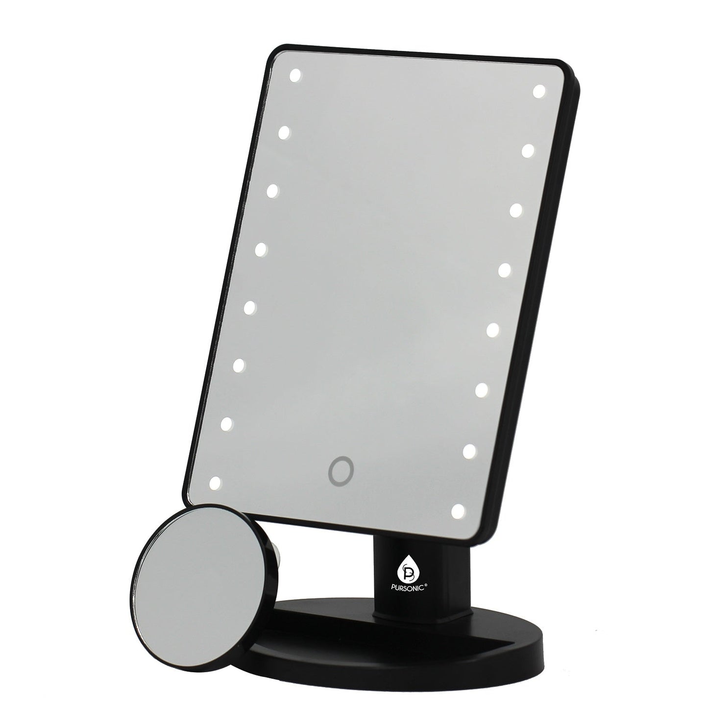 Espejo de maquillaje con luz LED