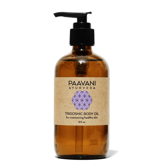 Huile Corporelle Tridoshique | Huile d'Abhyanga Ayurvédique Équilibrante pour Tous Types de Peau et Doshas