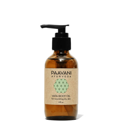Aceite corporal Vata | Aceite abhyanga ayurvédico nutritivo para piel seca