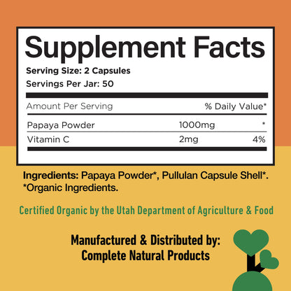Organic Papaya Capsules