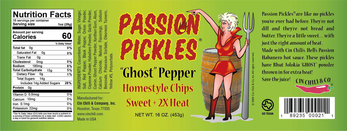Passion Pickles® Ghost Pepper Homestyle Chips