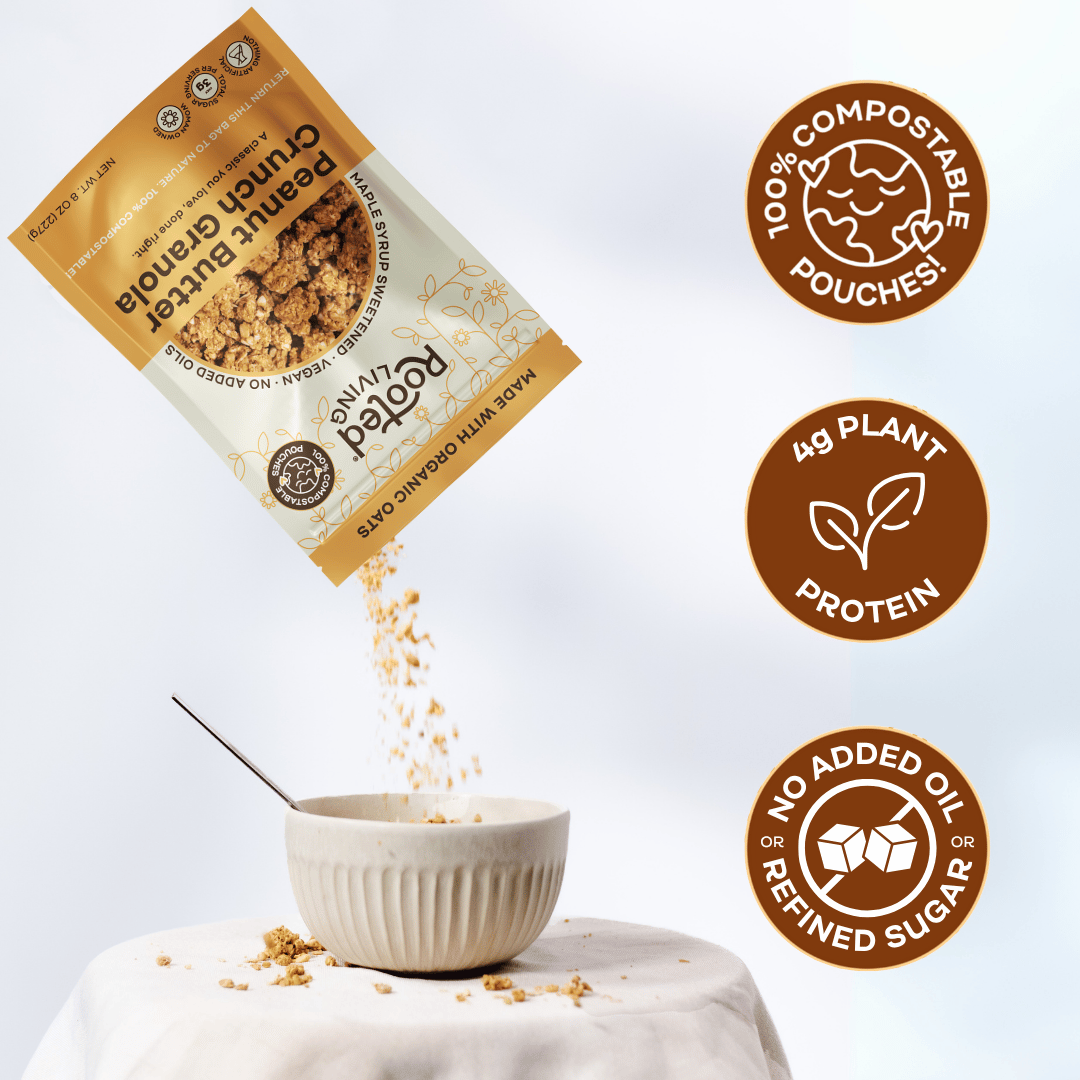 Granola croquant au beurre de cacahuètes