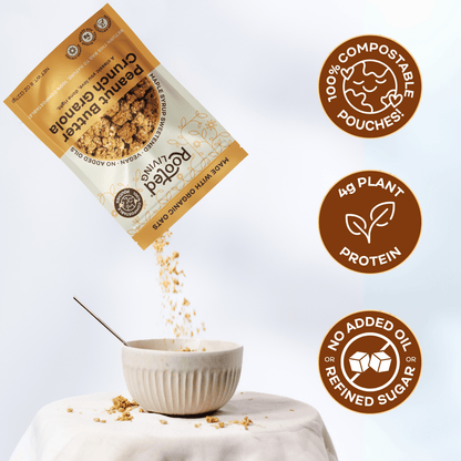 Granola croquant au beurre de cacahuètes