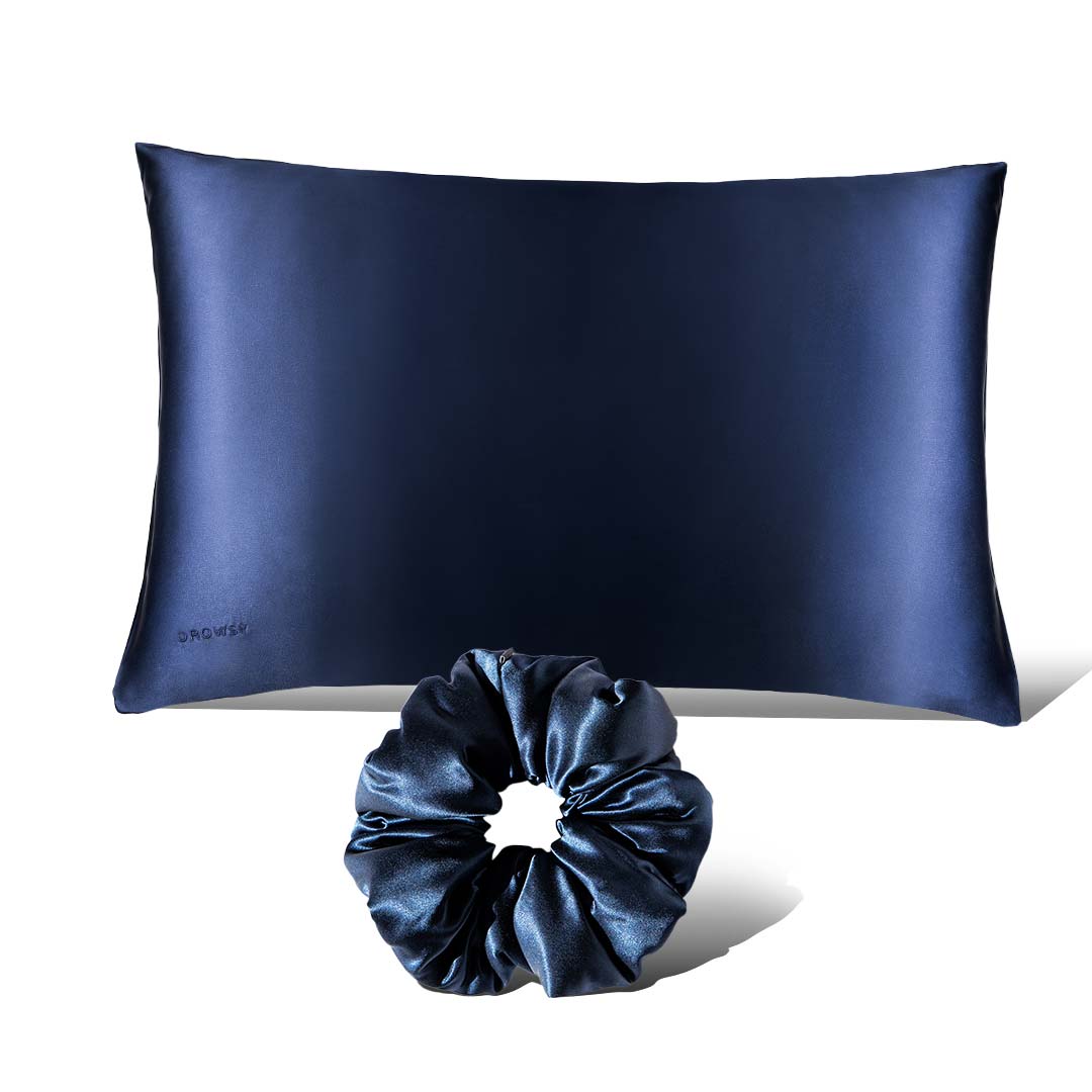 Pillowcase + Scrunchie - Midnight Blue