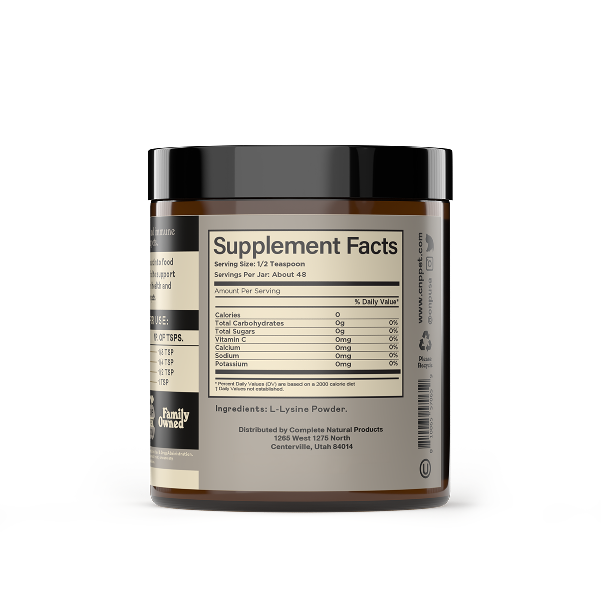 L-Lysine Powder for Dogs, Cats, & Pets