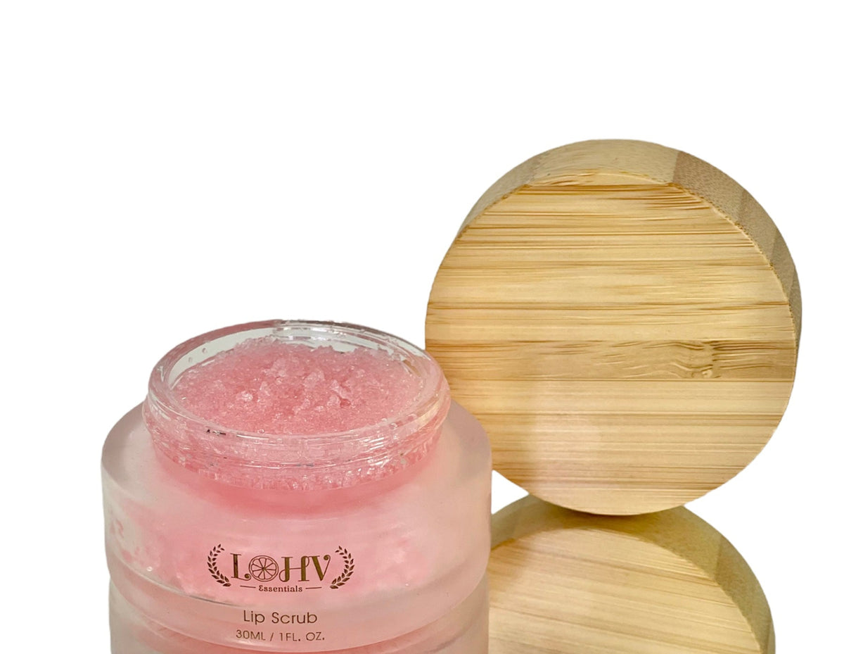 Lip Scrub Strawberry Flavor With Sunflower oil + Jojoba seed oil + Avocado oil