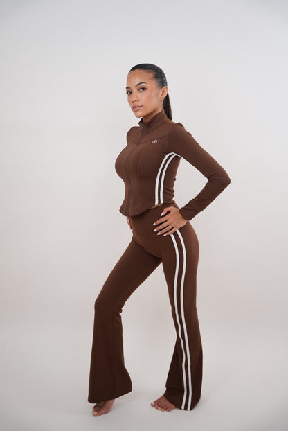 I Am Motivated Brown Flare Pant