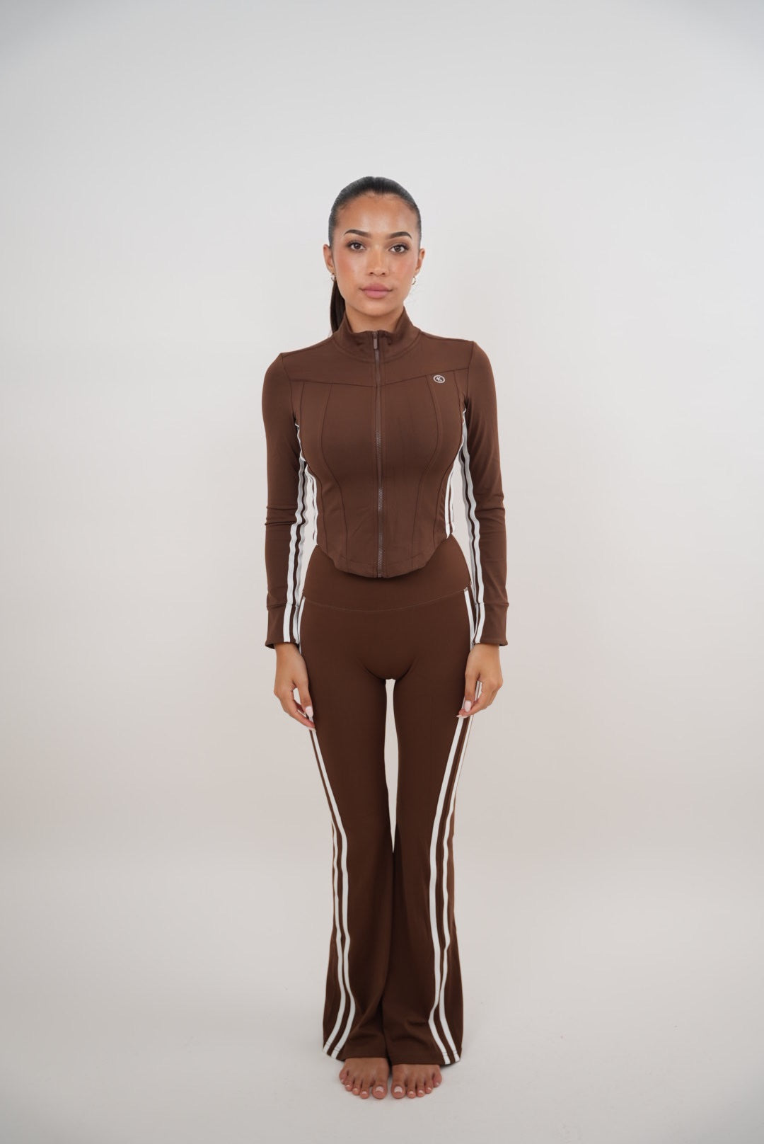I Am Motivated Brown Flare Pant