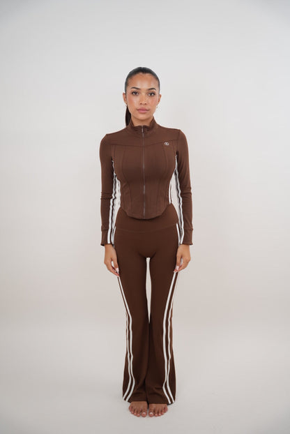 I Am Motivated Brown Flare Pant