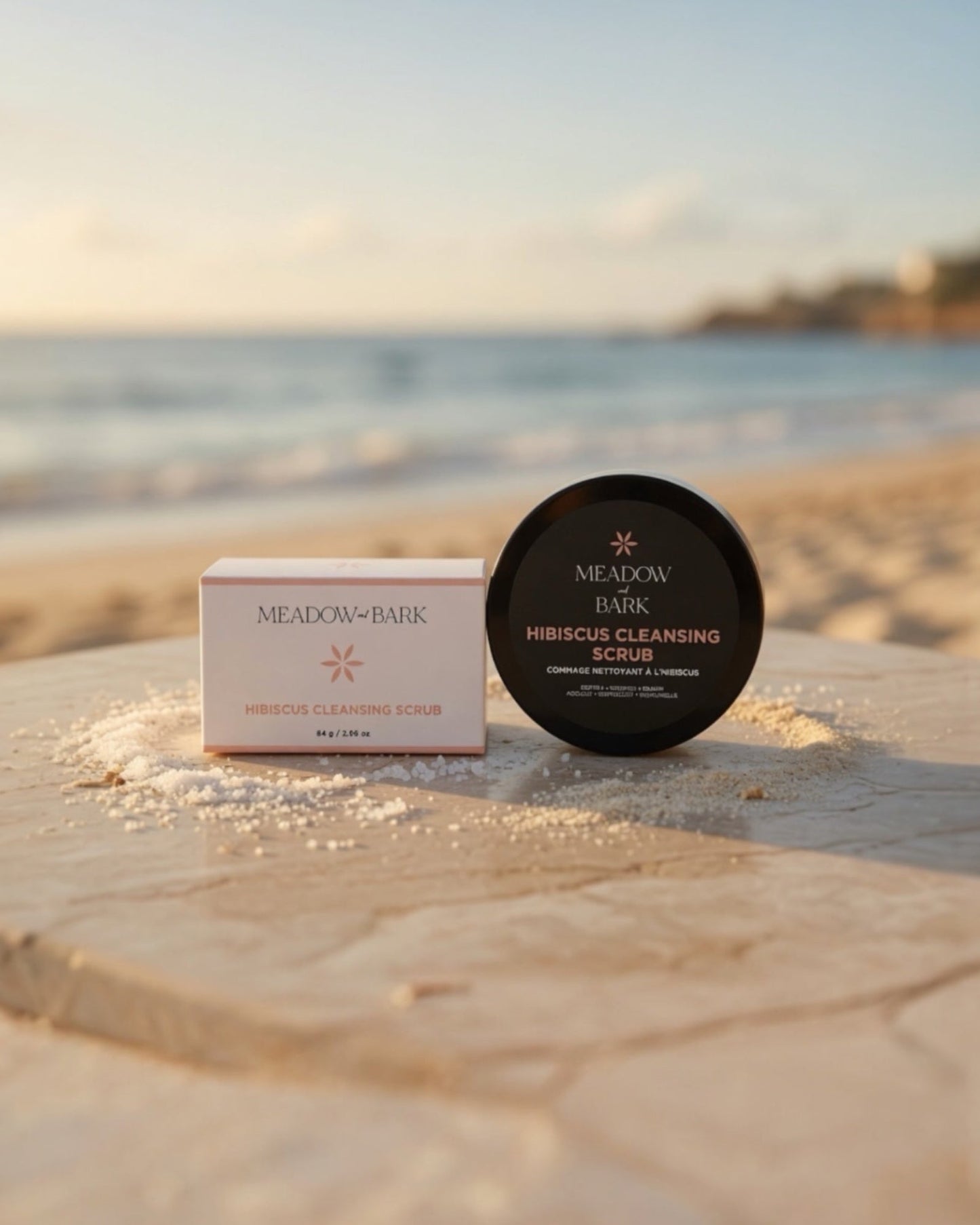 Exfoliante facial limpiador de hibisco