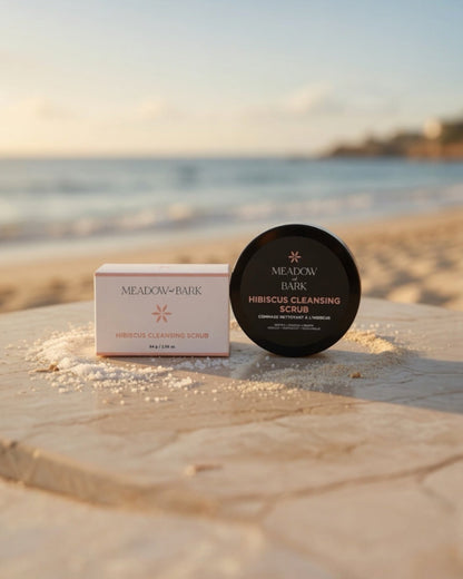 Exfoliante facial limpiador de hibisco
