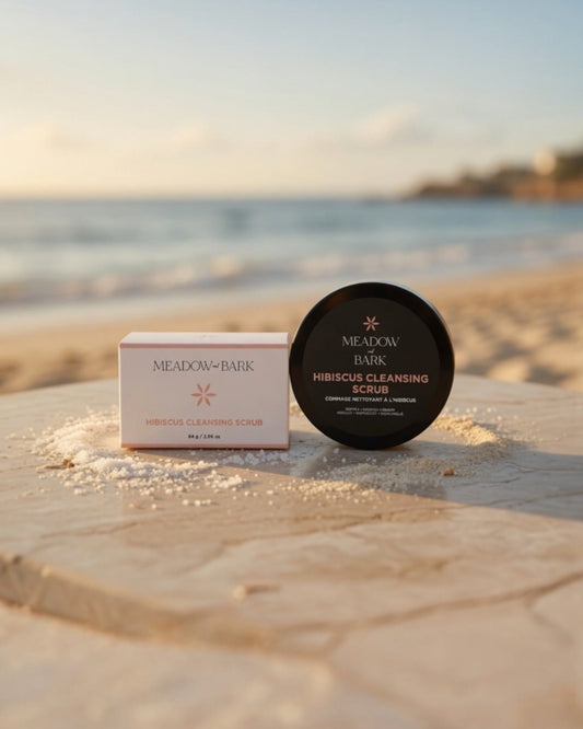 Exfoliante facial limpiador de hibisco