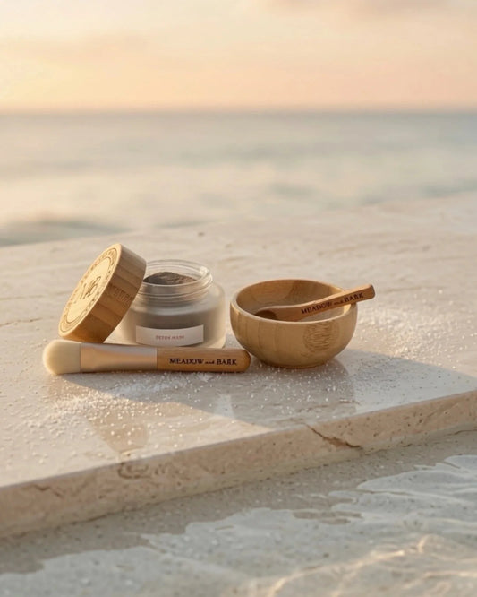 Set de mascarilla desintoxicante y cuenco de bambú