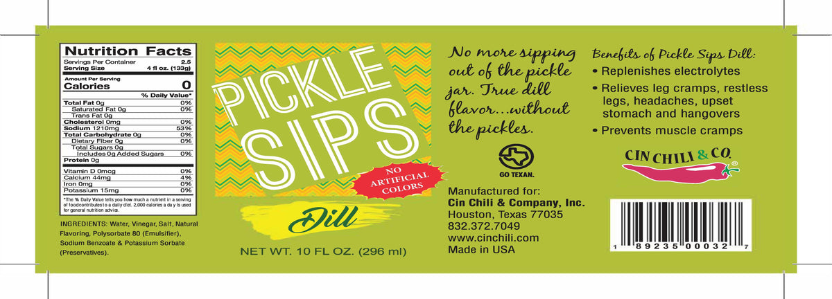 Pickle Sips® – Dill 10 fl oz
