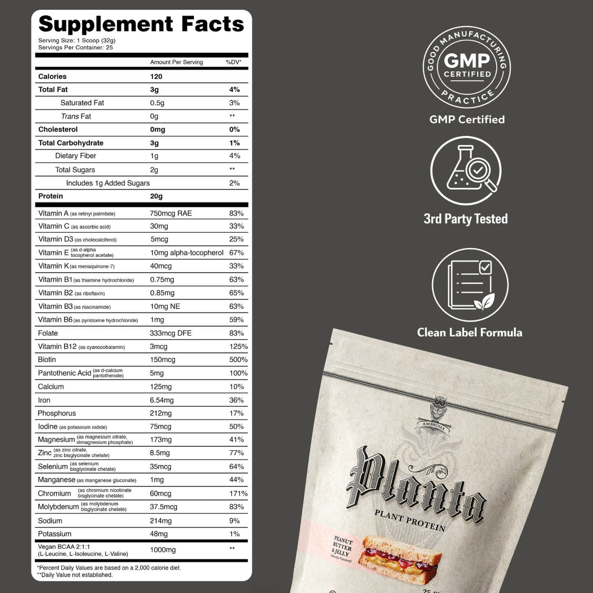 Planta® - Premium Plant Protein (25 Servings)