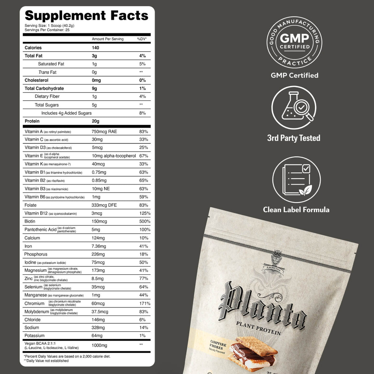 Planta® - Premium Plant Protein (25 Servings)