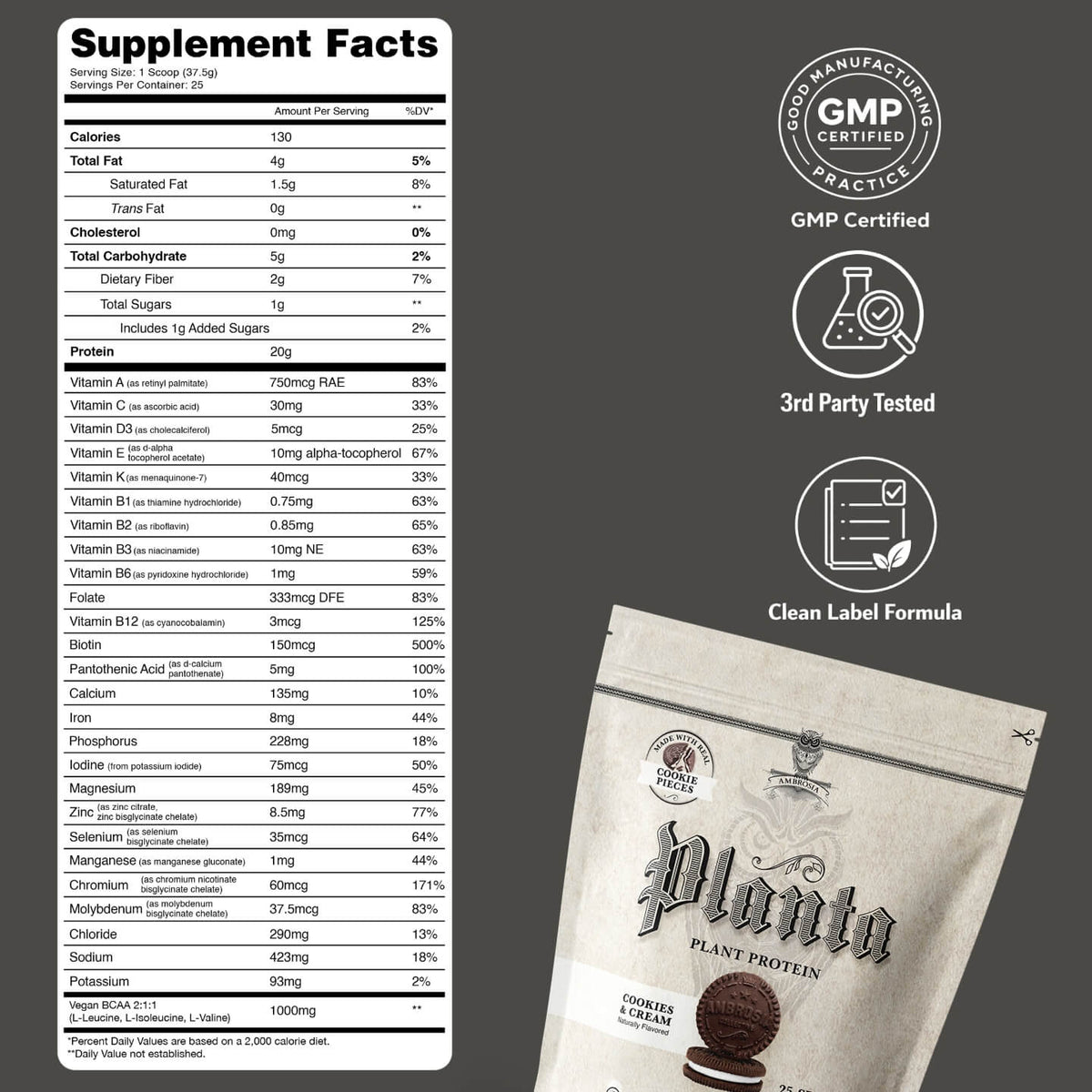 Planta® - Premium Plant Protein (25 Servings)