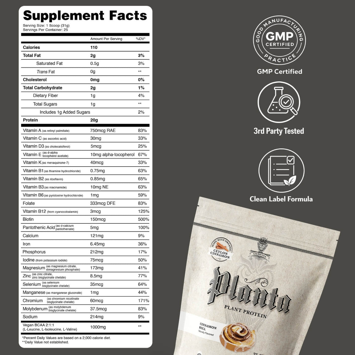 Planta® - Premium Plant Protein (25 Servings)