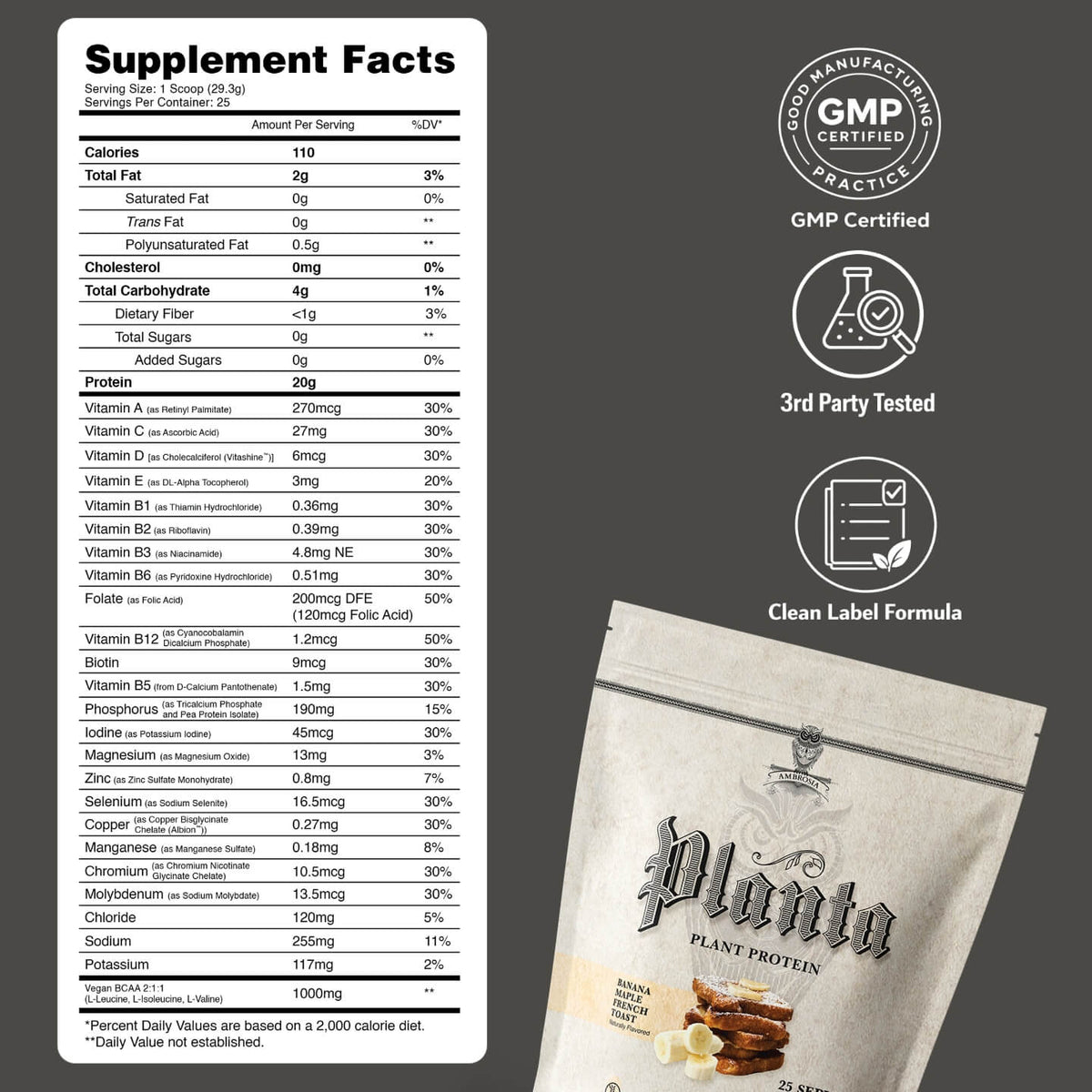 Planta® - Premium Plant Protein (25 Servings)
