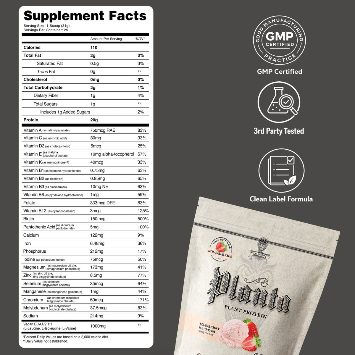 Planta® - Premium Plant Protein (25 Servings)